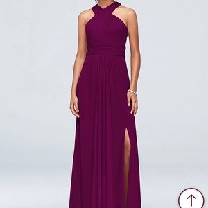 David’s bridal Sangria bridesmaid dress